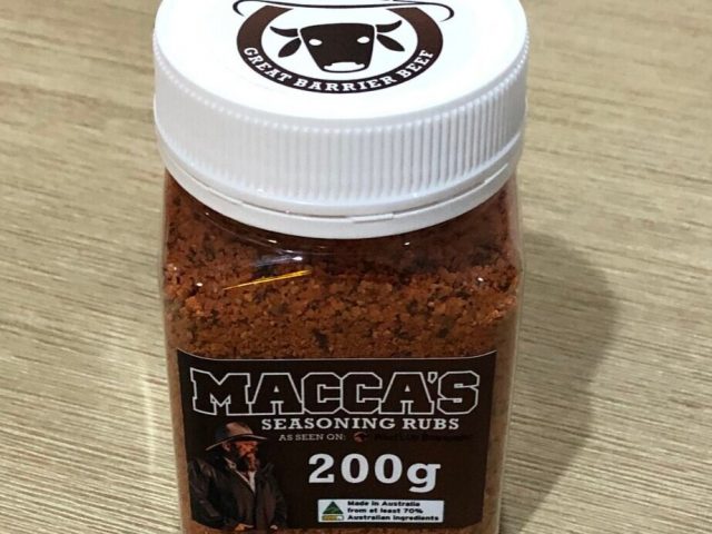 Macca’s bbq seasoning rubs – great barrier beef 150g