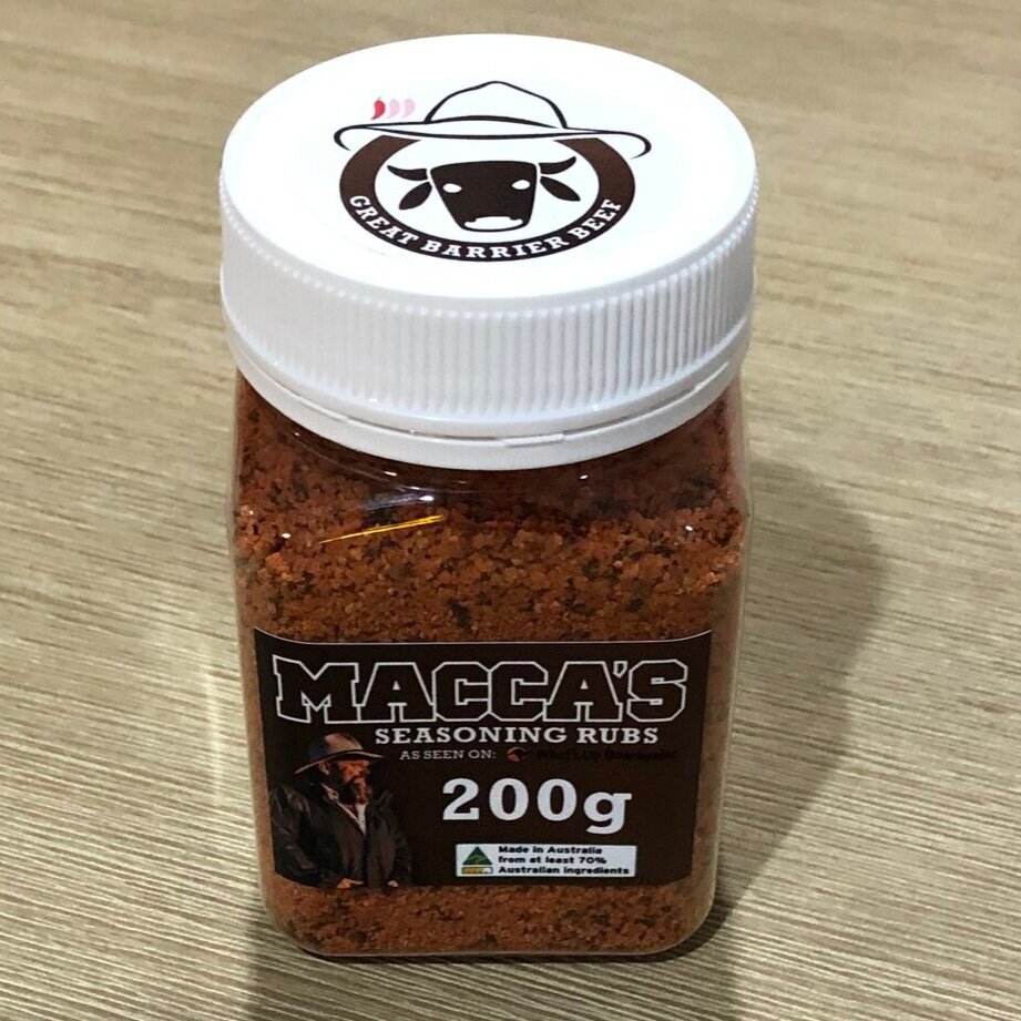 Macca’s bbq seasoning rubs – great barrier beef 150g