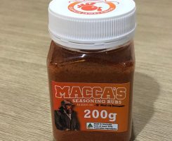 Macca’s bbq seasoning rubs – captain james chook 150g