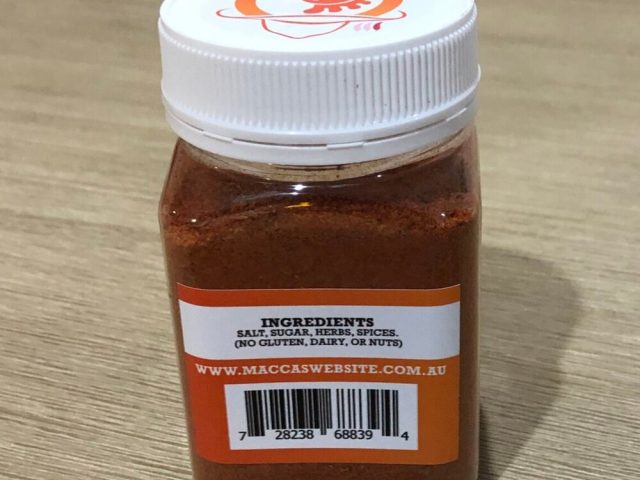 Macca’s bbq seasoning rubs – captain james chook 150g