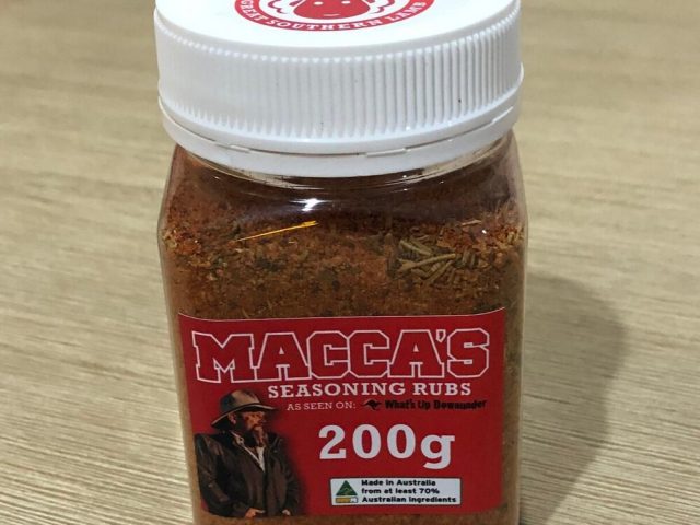 Macca’s bbq seasoning rubs – great southern lamb 150g