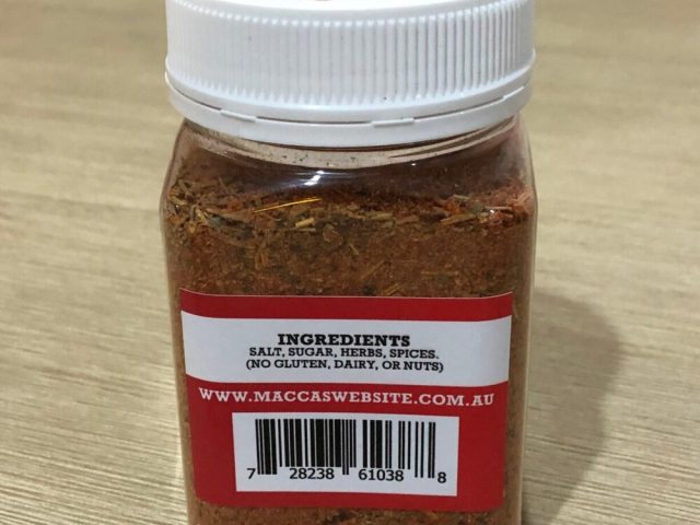Macca’s bbq seasoning rubs – great southern lamb 150g