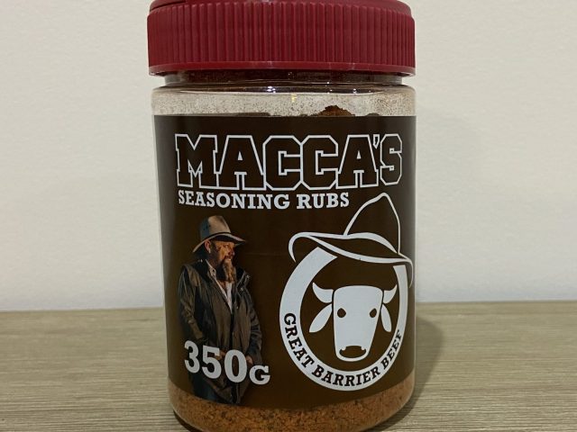 Macca’s seasoning rubs – great barrier beef 350g
