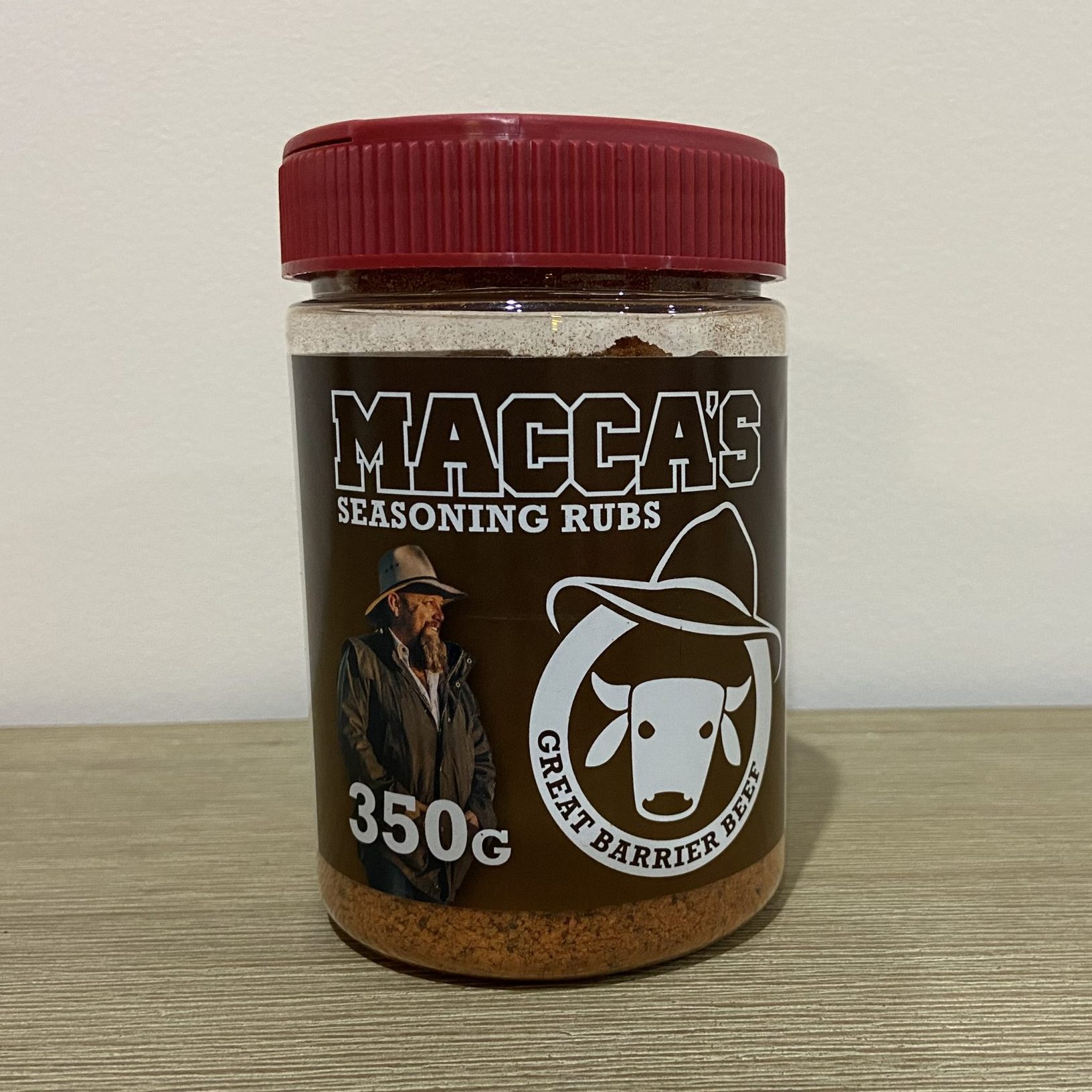 Macca’s seasoning rubs – great barrier beef 350g